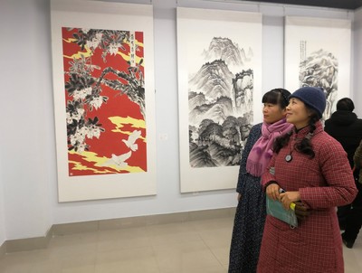 涼山·雅安美術作品聯展在雅安市文化館隆重開幕